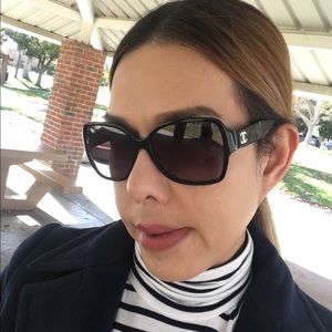 100% authentic chanel oversized sunglasses